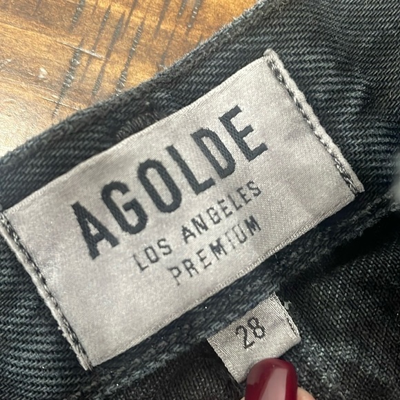 AGOLDE Quinn Distressed Denim Mini Skirt - Picture 12 of 16
